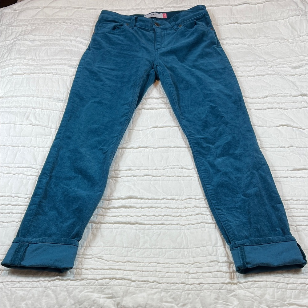 Teal Cabi Corduroy Pants